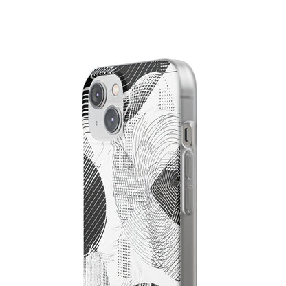 Monochrome Dynamics | Flexible Phone Case for iPhone