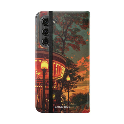 Crimson Classic Glow - Samsung S23+ Case - Lompakkotyyppinen