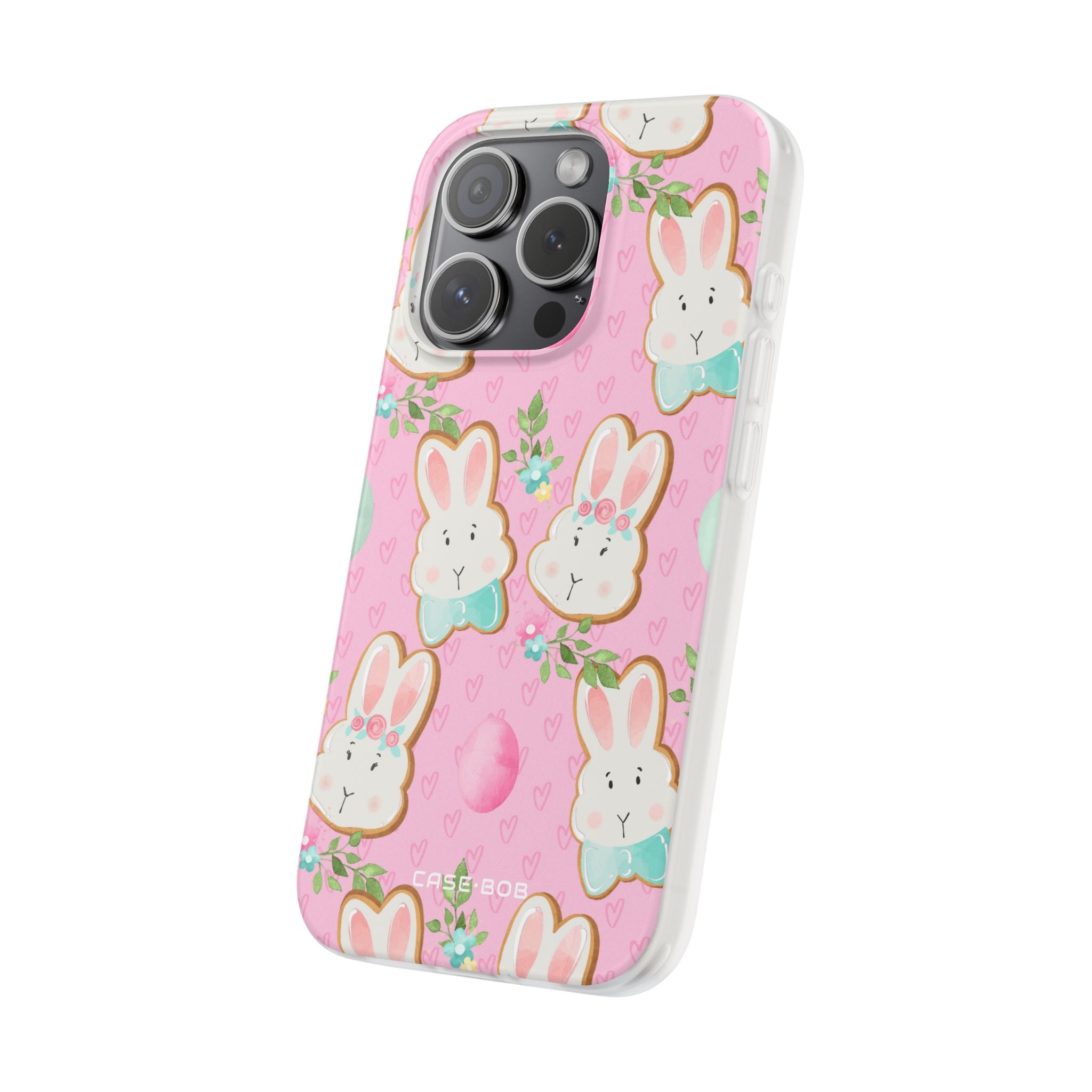 Bunny Blossom iPhone 15 Pro Case - Soft