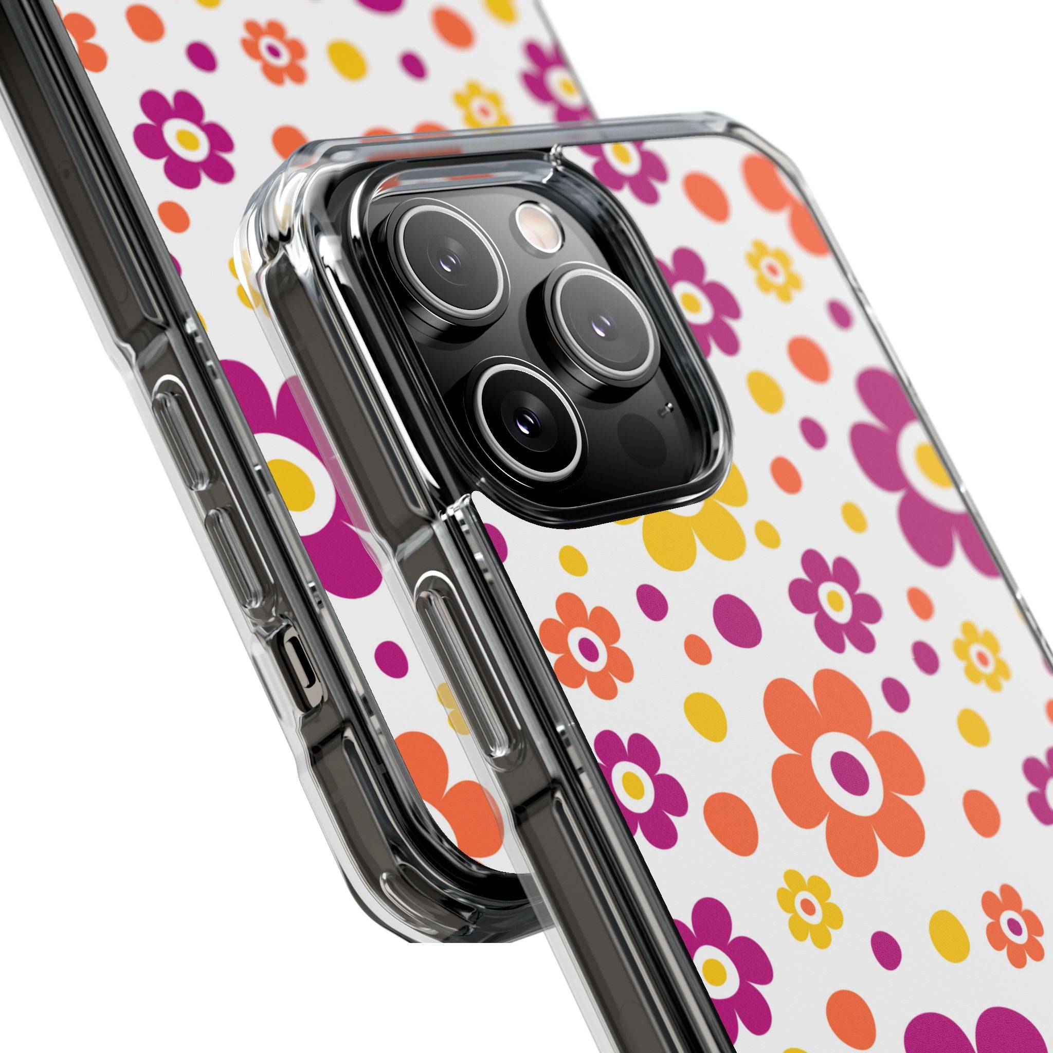 Retro Floral Playfulness iPhone Case - Impact