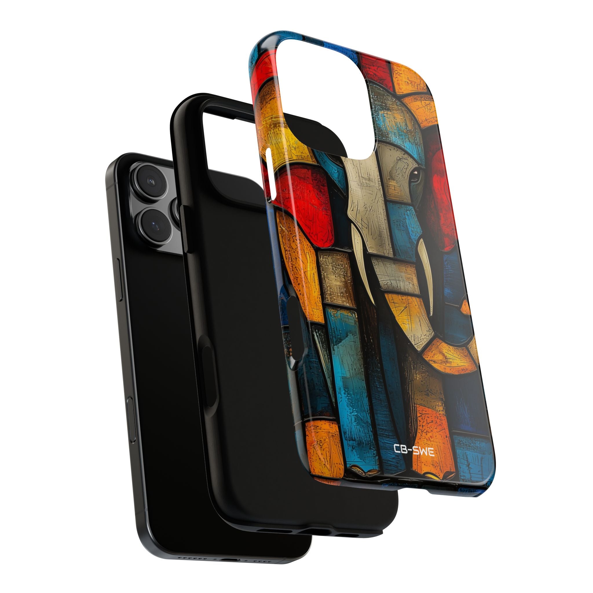 Elephant Shapes Dance - iPhone Case