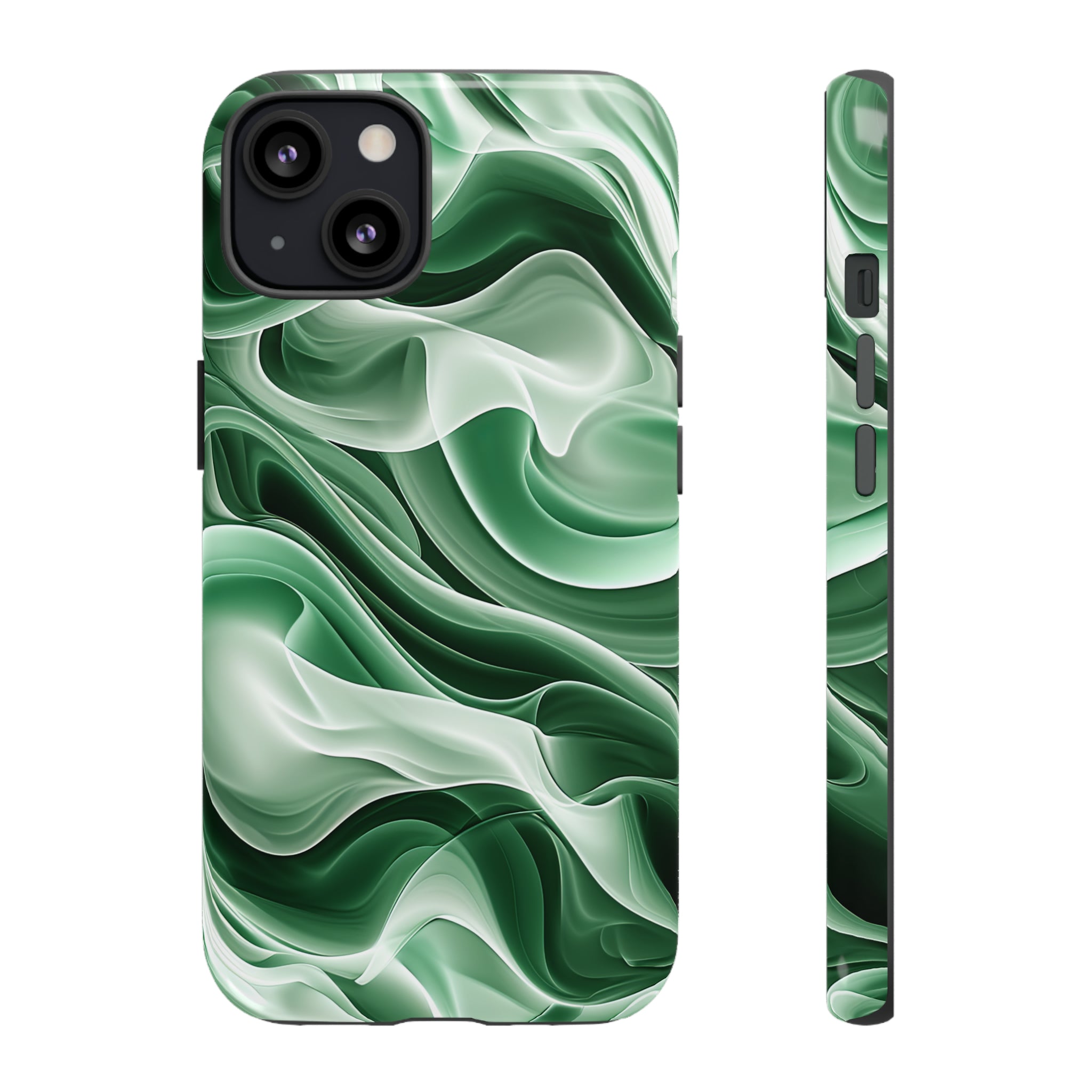 Verdant Wave Elegance - Protective Phone Case