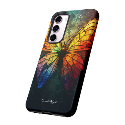 Stained Glass Butterfly Samsung S23 Plus Case - Tough