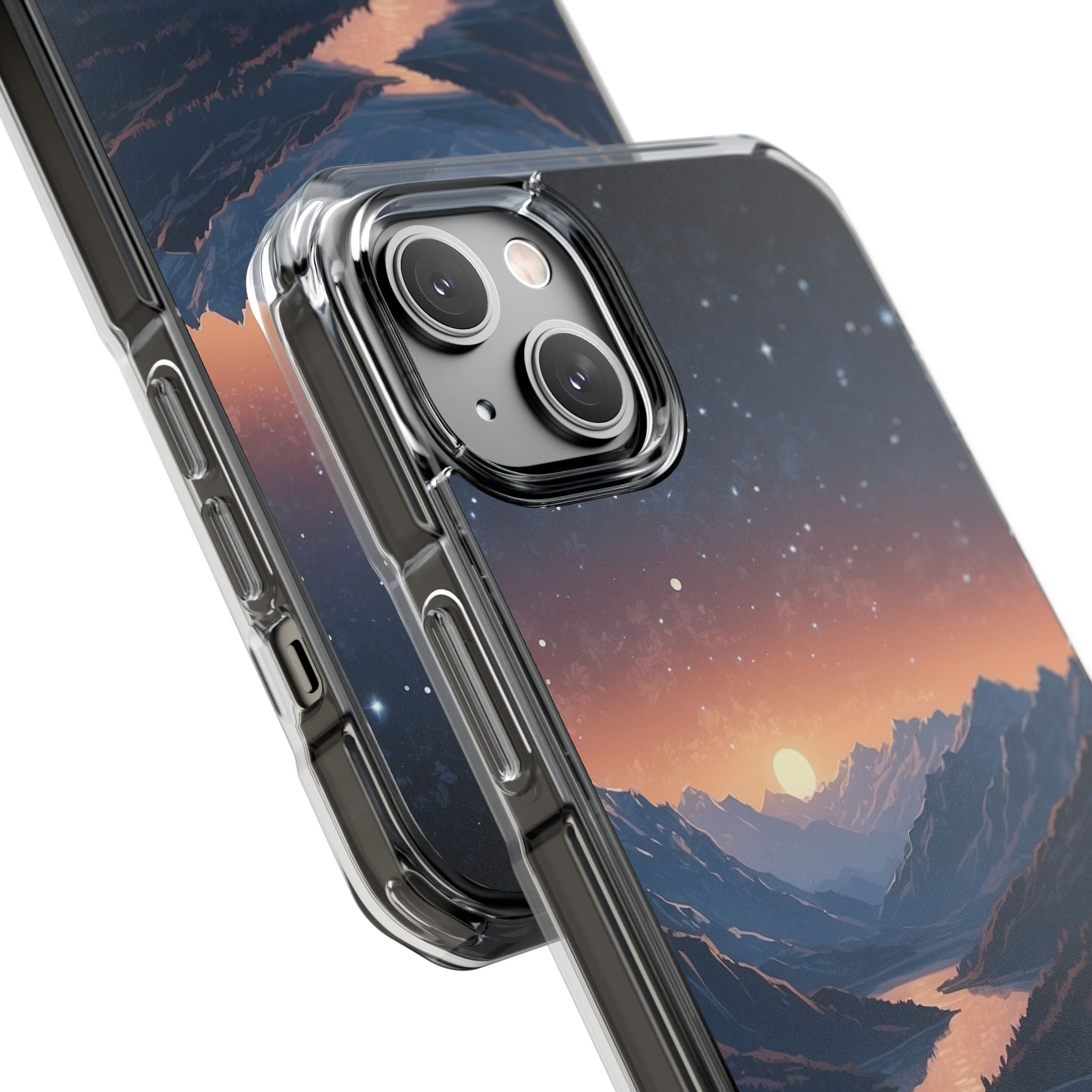 Mountains Embrace Light iPhone Case - Impact