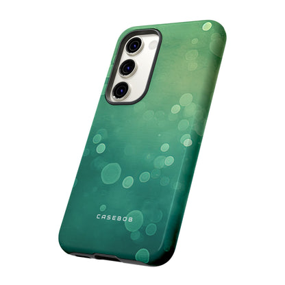 Green Dot Matrix - Protective Phone Case