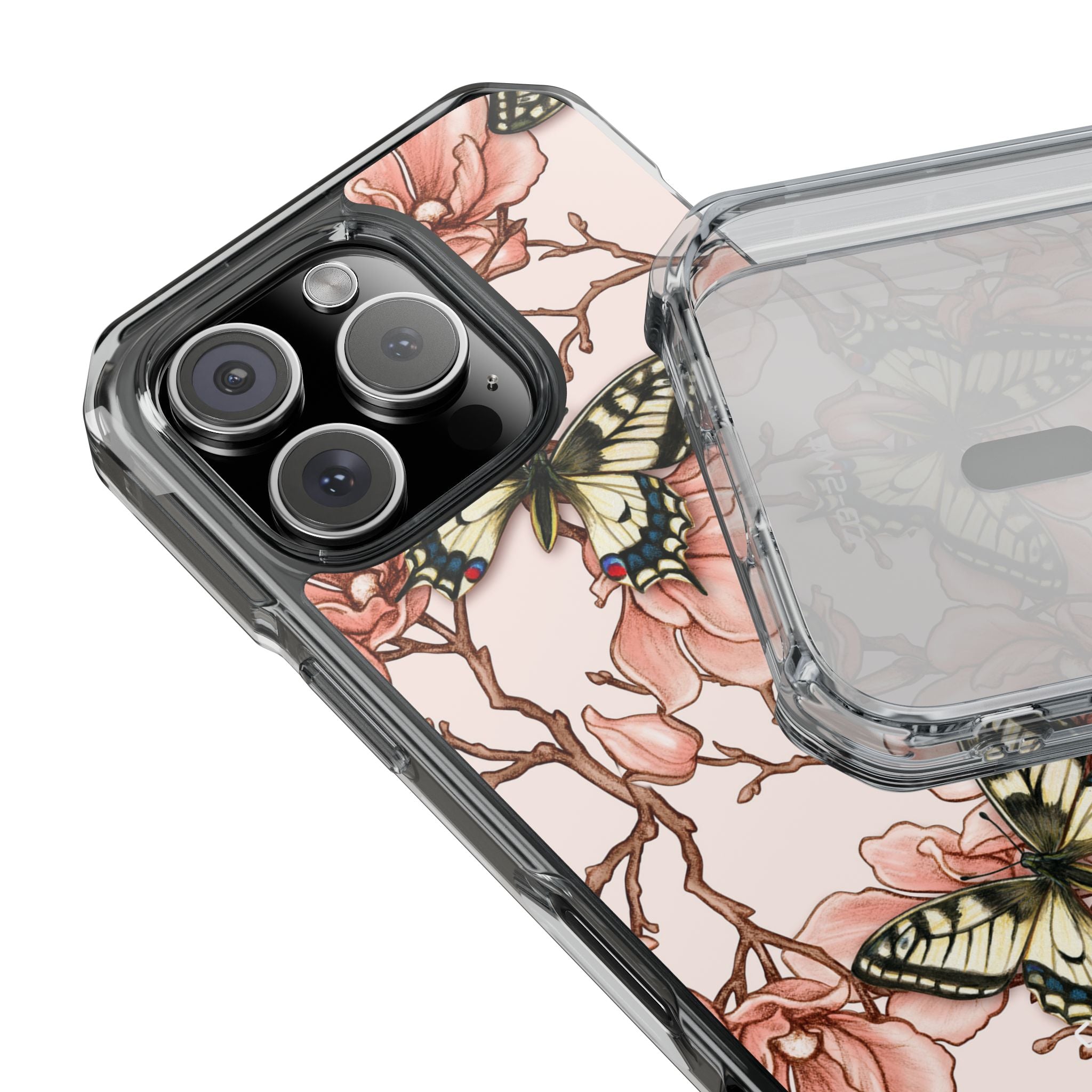 Butterflies and Magnolias Harmony iPhone Case - Impact