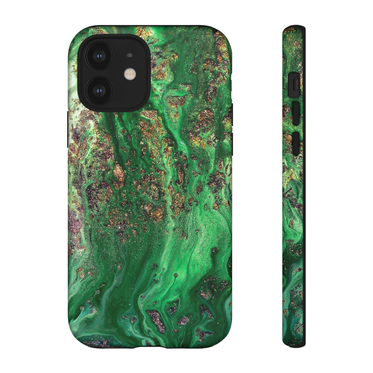 Green Sparkle Ink Art - Protective Phone Case