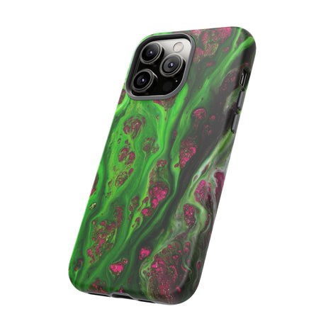 Toxic Green Ink Art iPhone Case (Protective) Phone Case