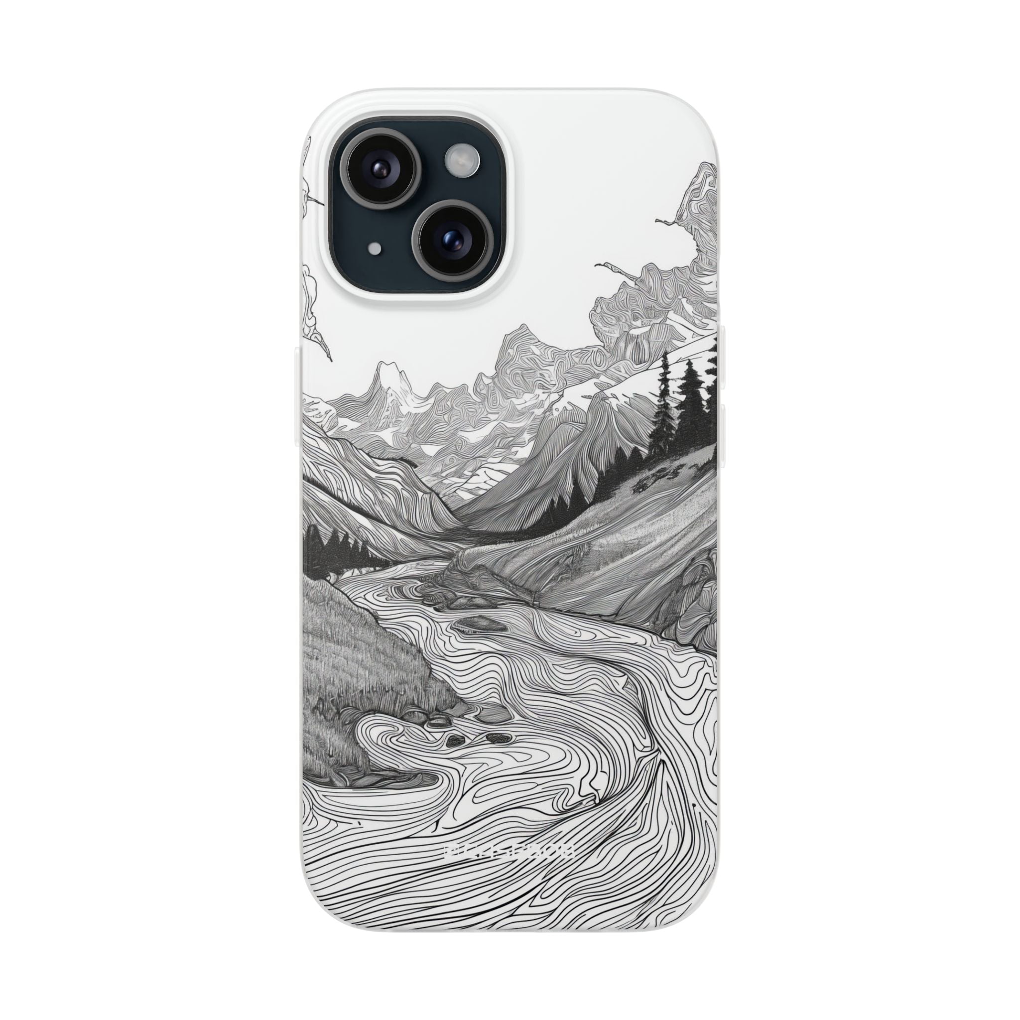 Monochrome Serenity | Flexible Phone Case for iPhone