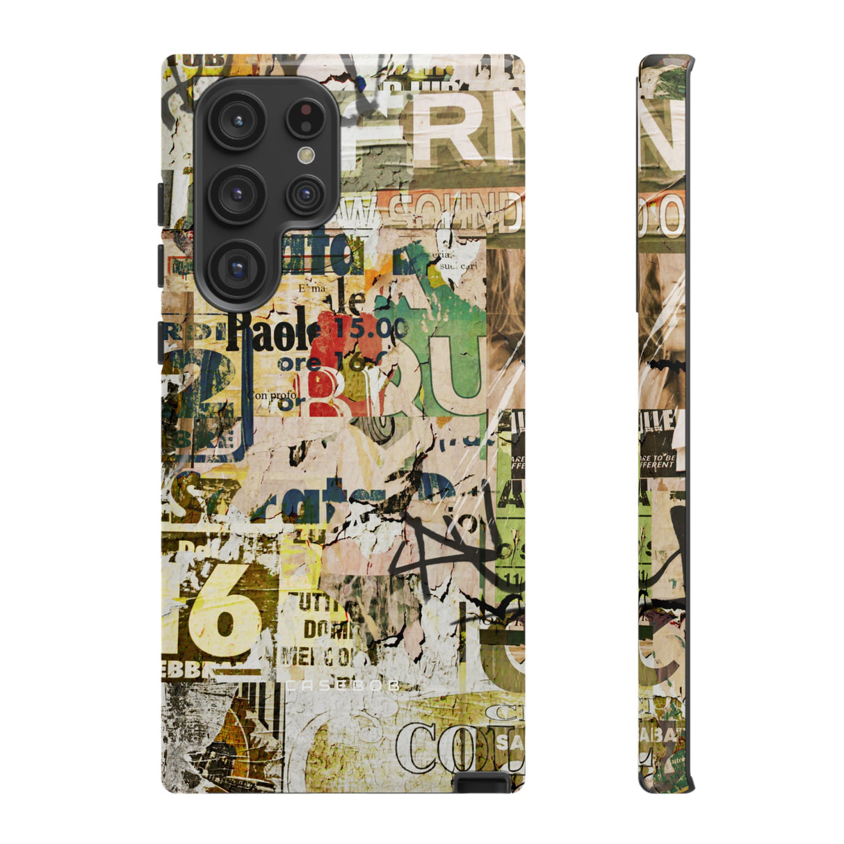 Grunge Vintage Poster - Protective Phone Case