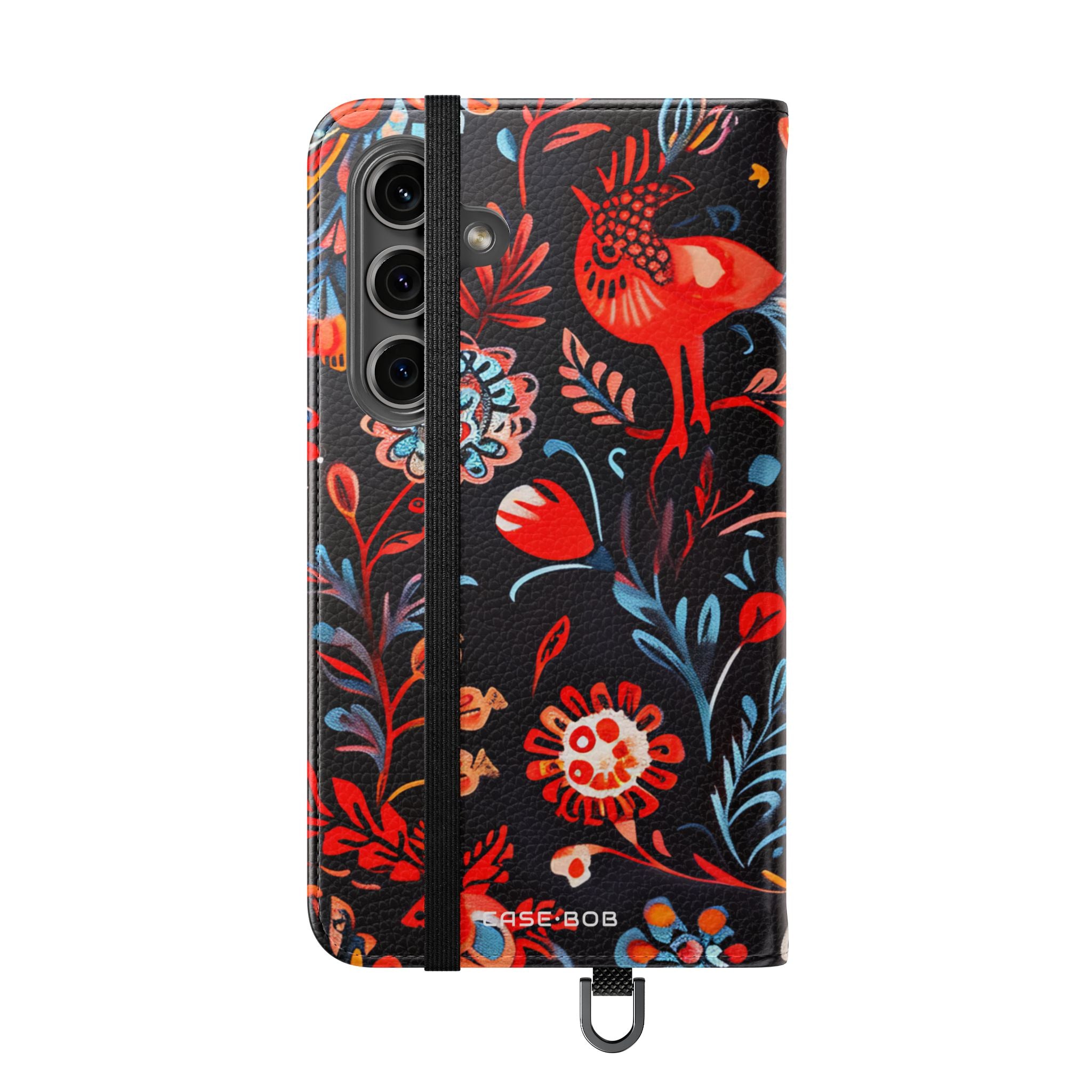 Folk Bird Flame - Samsung S24 Case - Wallet