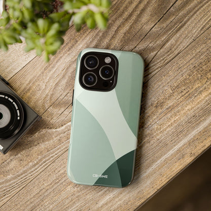 Flowing Green Harmony - iPhone Case