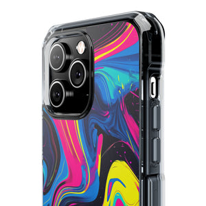 Pantone Neon Patterns | Handyhülle für iPhone (Clear Impact Case – magnetisch)