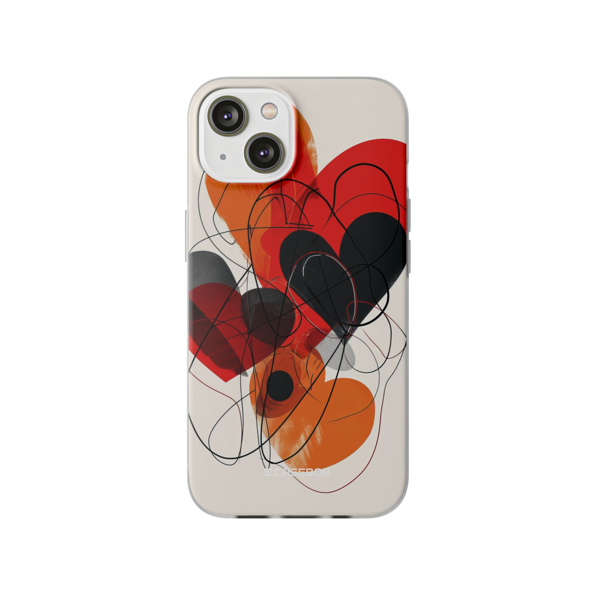 Fiery Hearts | Flexible Phone Case for iPhone