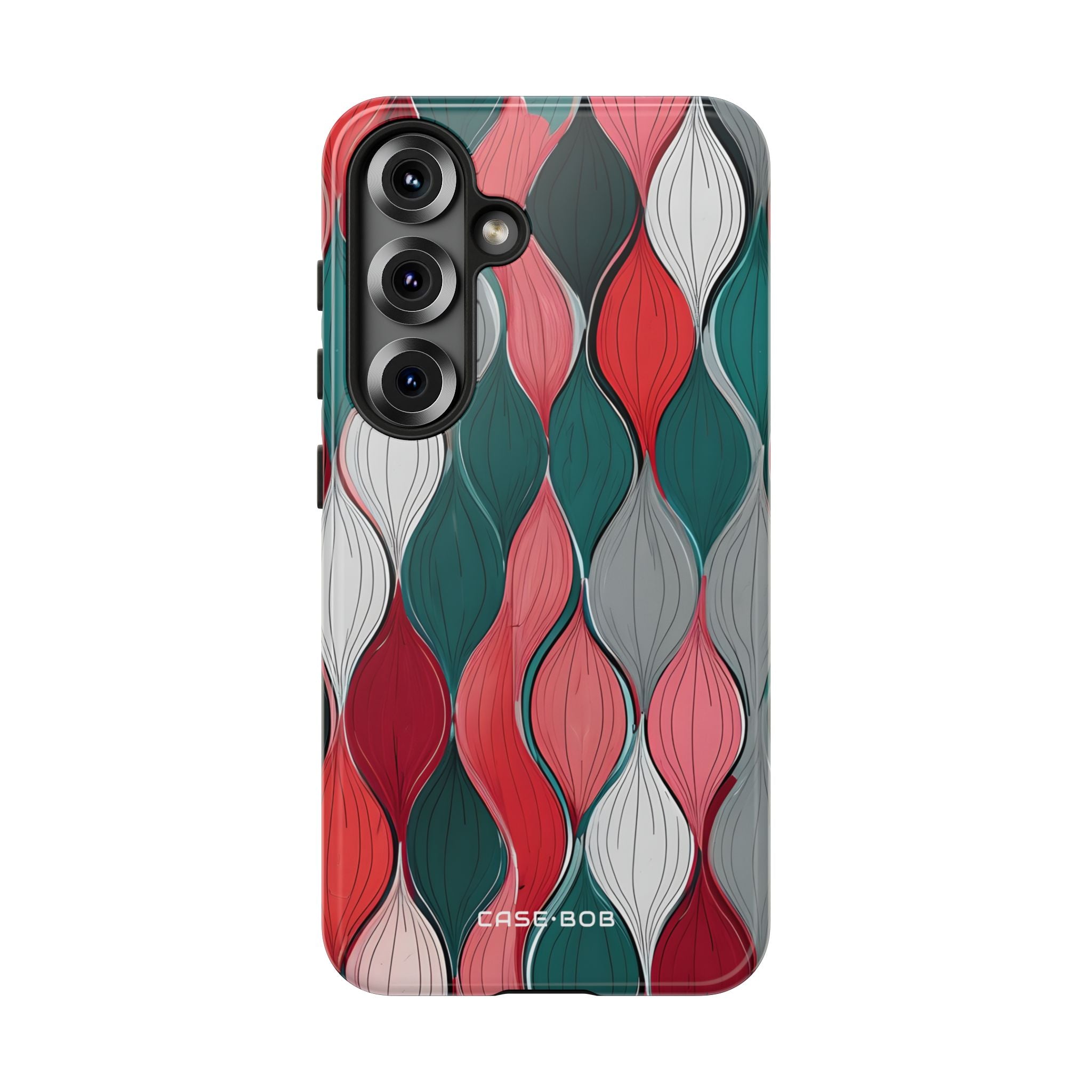 Leaf Cascade Teal Samsung S25 Case - Tough
