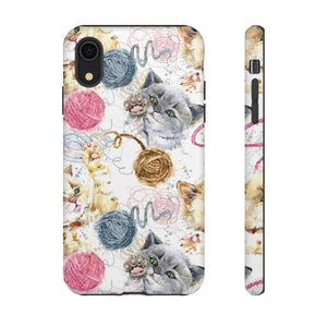 Cute Kitten Pattern - Protective Phone Case