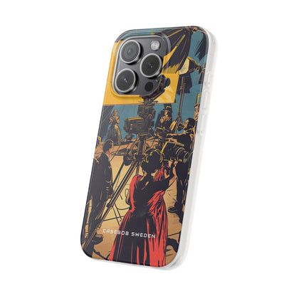 Golden Era Cinematic Spotlight iPhone 15 - Flexi Phone Case