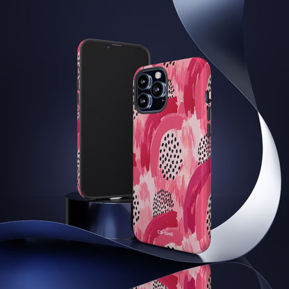 Vibrant Brushwork Dance - iPhone Case