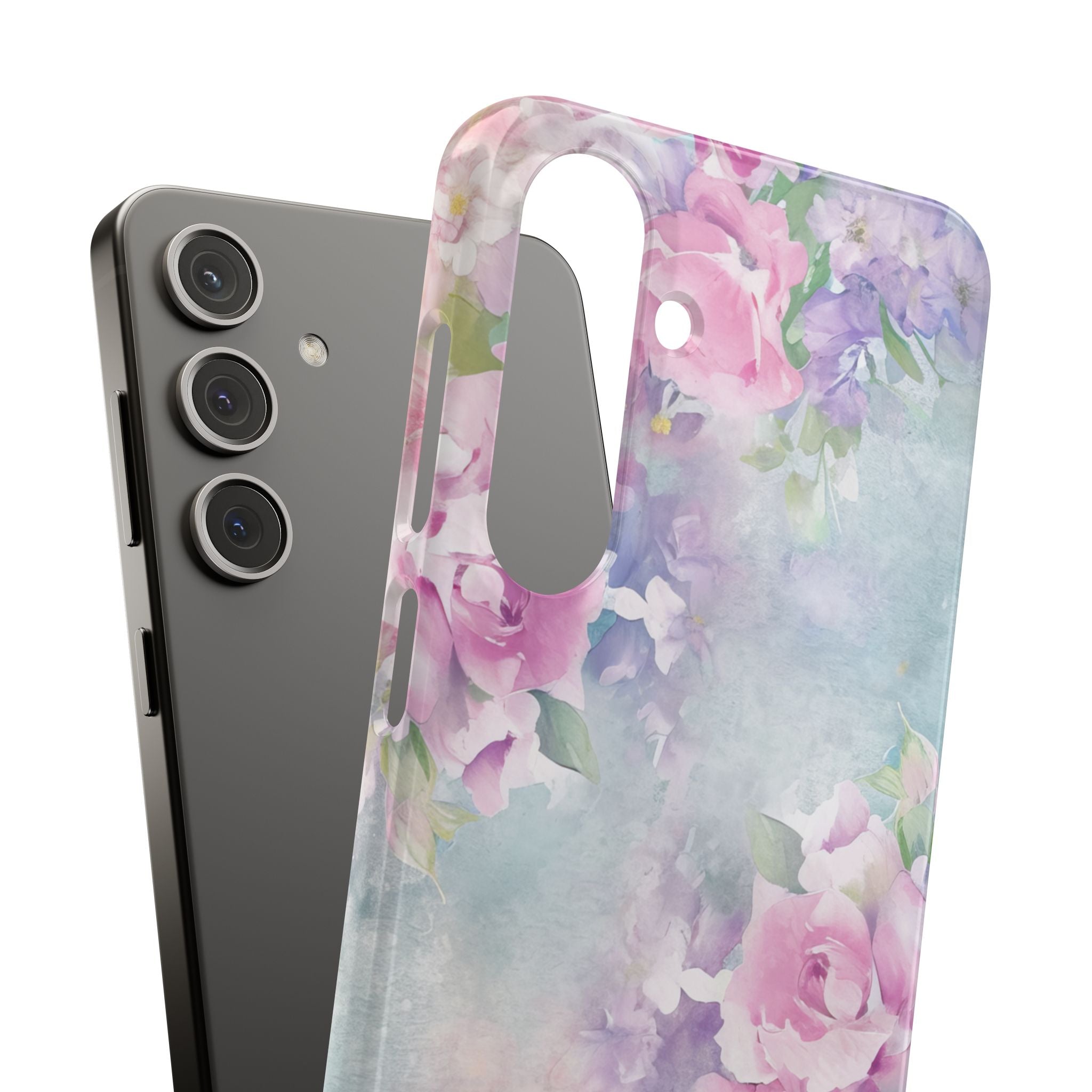 Dreamy Floral Watercolor - Slim Samsung S24 Phone Case