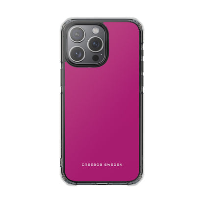 Medium Violet Red iPhone 15 - Clear Impact Phone Case