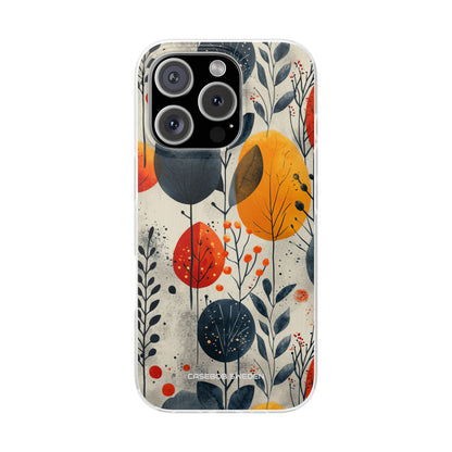 Modern Autumn Leaf Pattern - Flexi iPhone 16 Phone Case