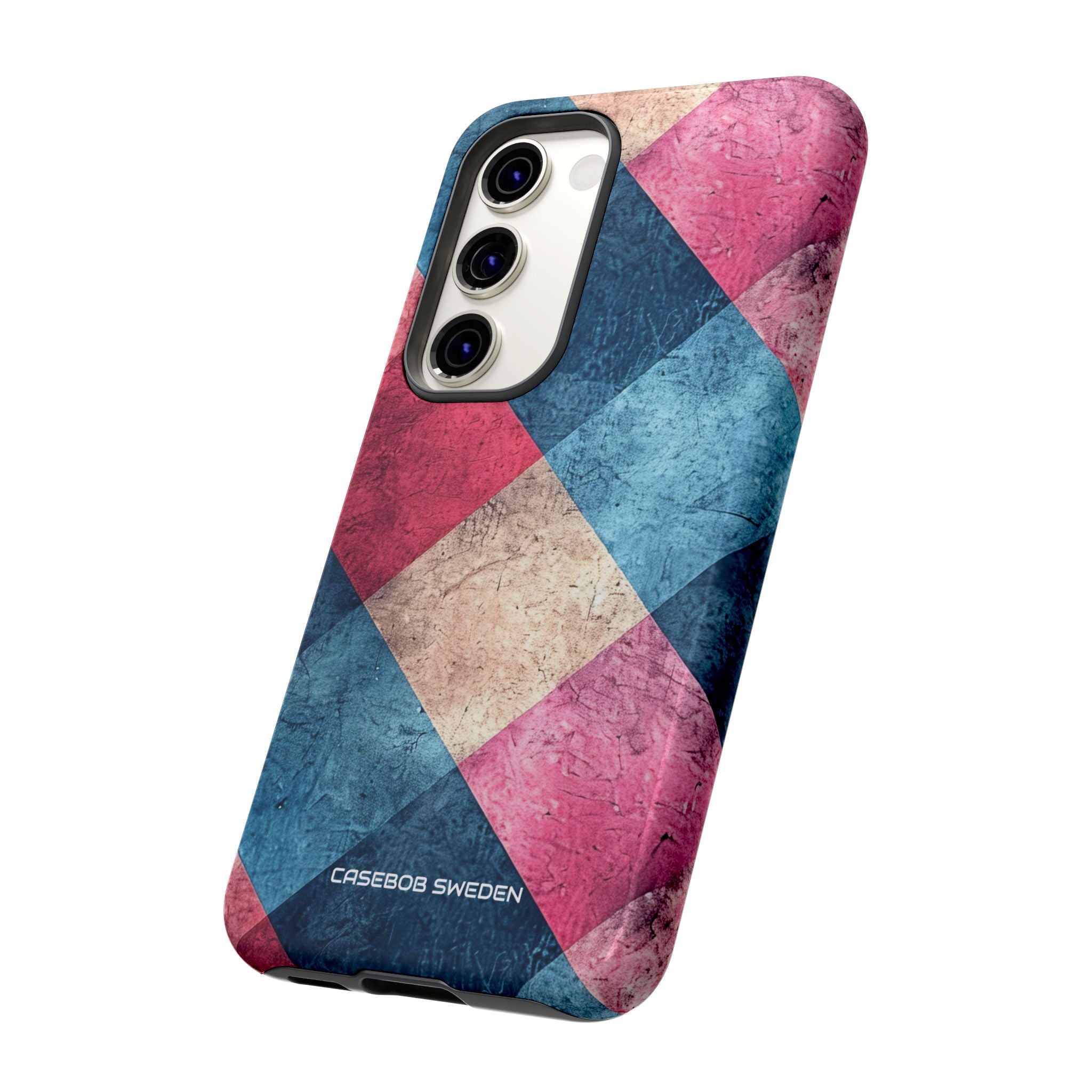 Bold Geometric Squares - Tough Samsung S23 Phone Case