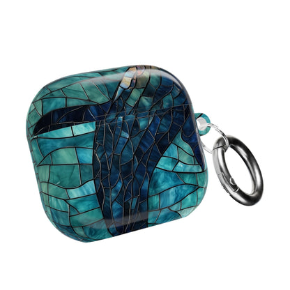 Blue Whale Mosaic - AirPods Case