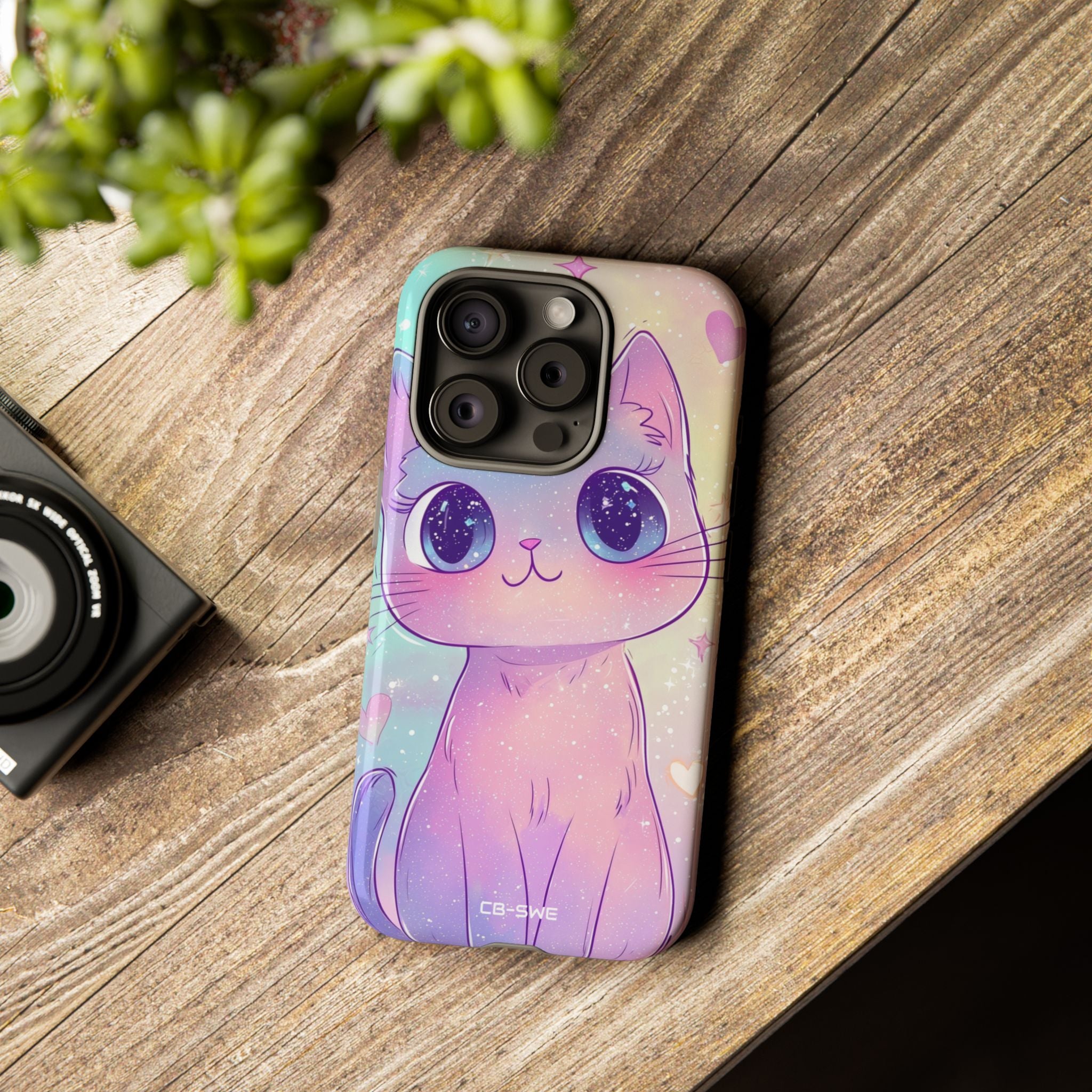 Sparkling Cat Smiles - iPhone Case
