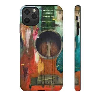 Oil painting - Guitar - Protective Phone Case