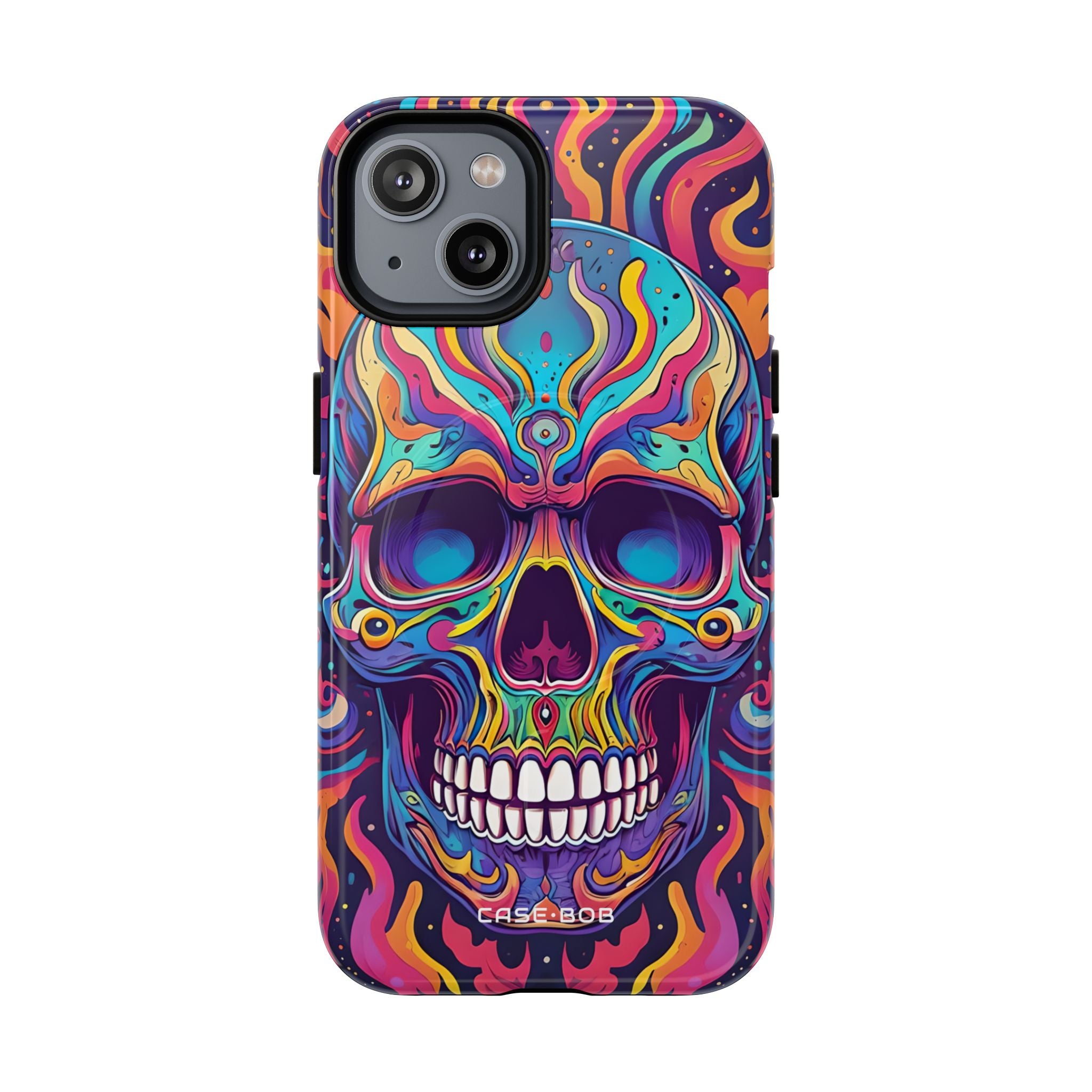 Flaming Skull iPhone 14 Case - Tough+