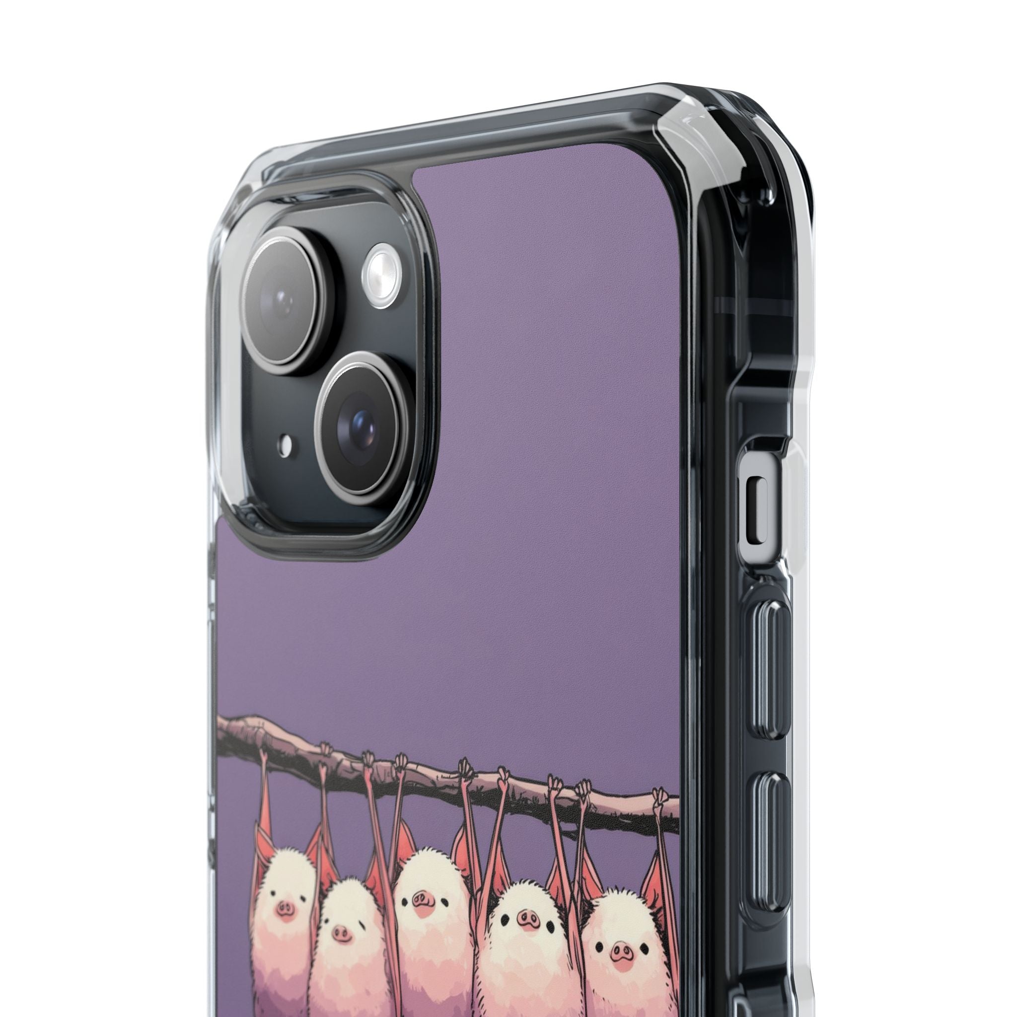 Bats Hang Playfully iPhone Case - Impact