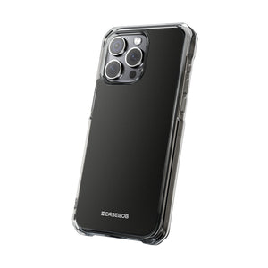 Black | Phone Case for iPhone (Clear Impact Case - Magnetic)