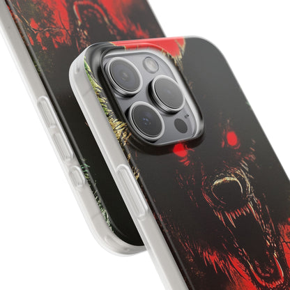 Crimson Wolf iPhone 15 Pro Max Case - Soft