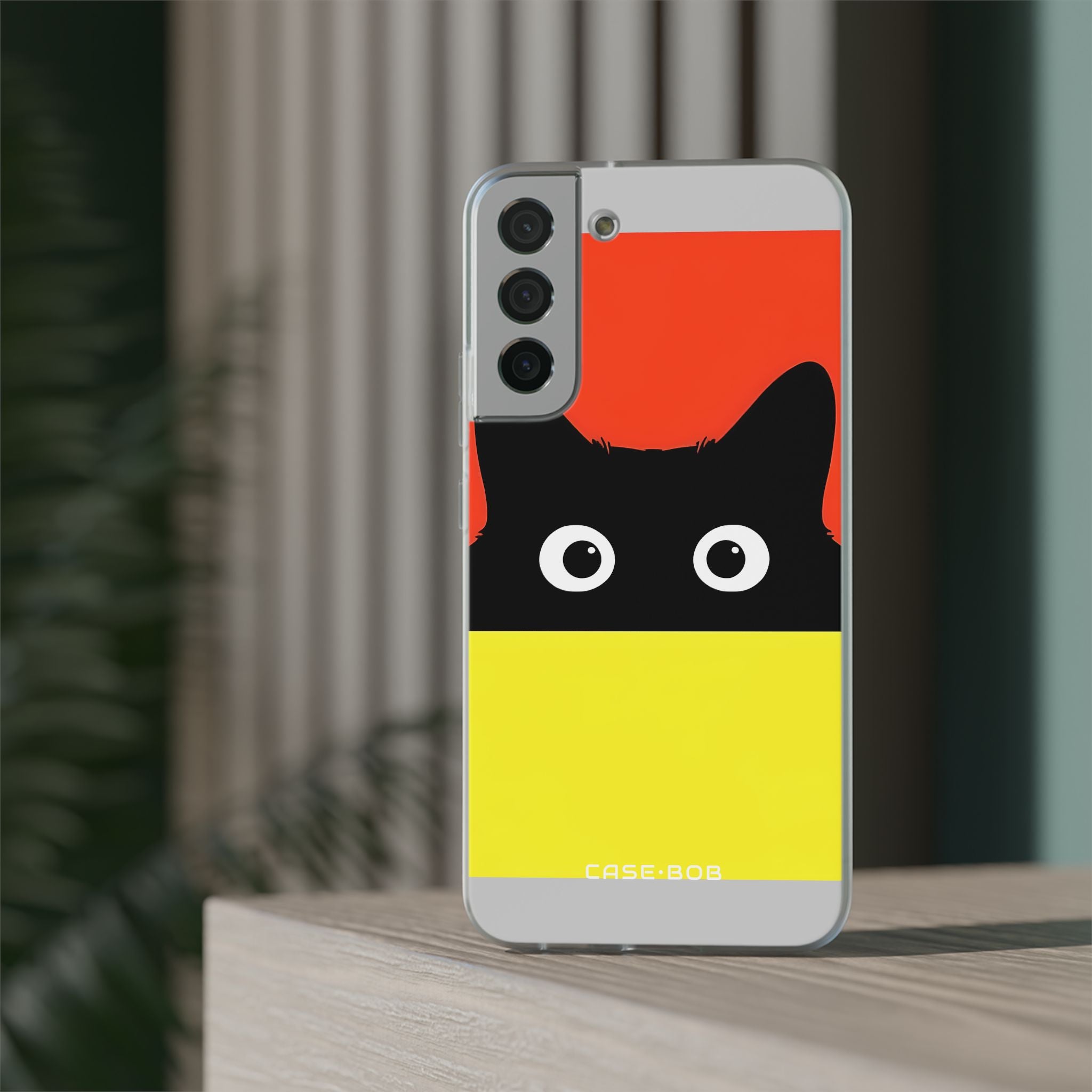 Peekaboo Cat Crimson Samsung S22 Plus Case - Soft