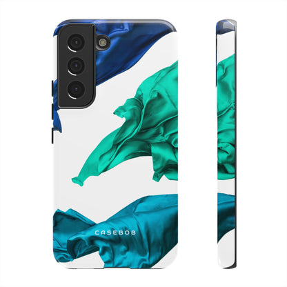 Blue Velvet Fabric - Protective Phone Case