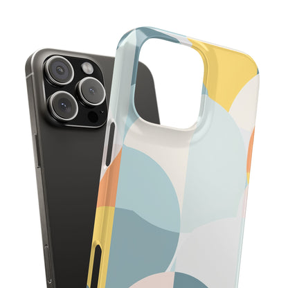 Abstract Geometric Calm - Slim iPhone 16 Phone Case