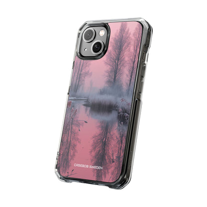 Pink Serenity Case - Clear Impact iPhone 14 Phone Case