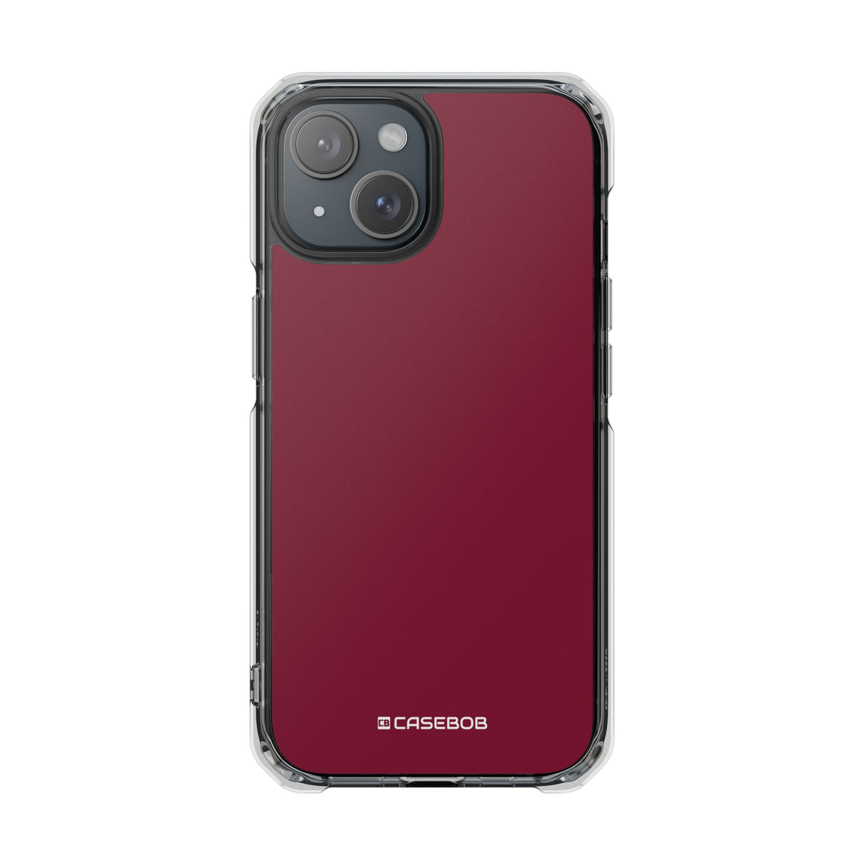 Claret Red | Phone Case for iPhone (Clear Impact Case - Magnetic)