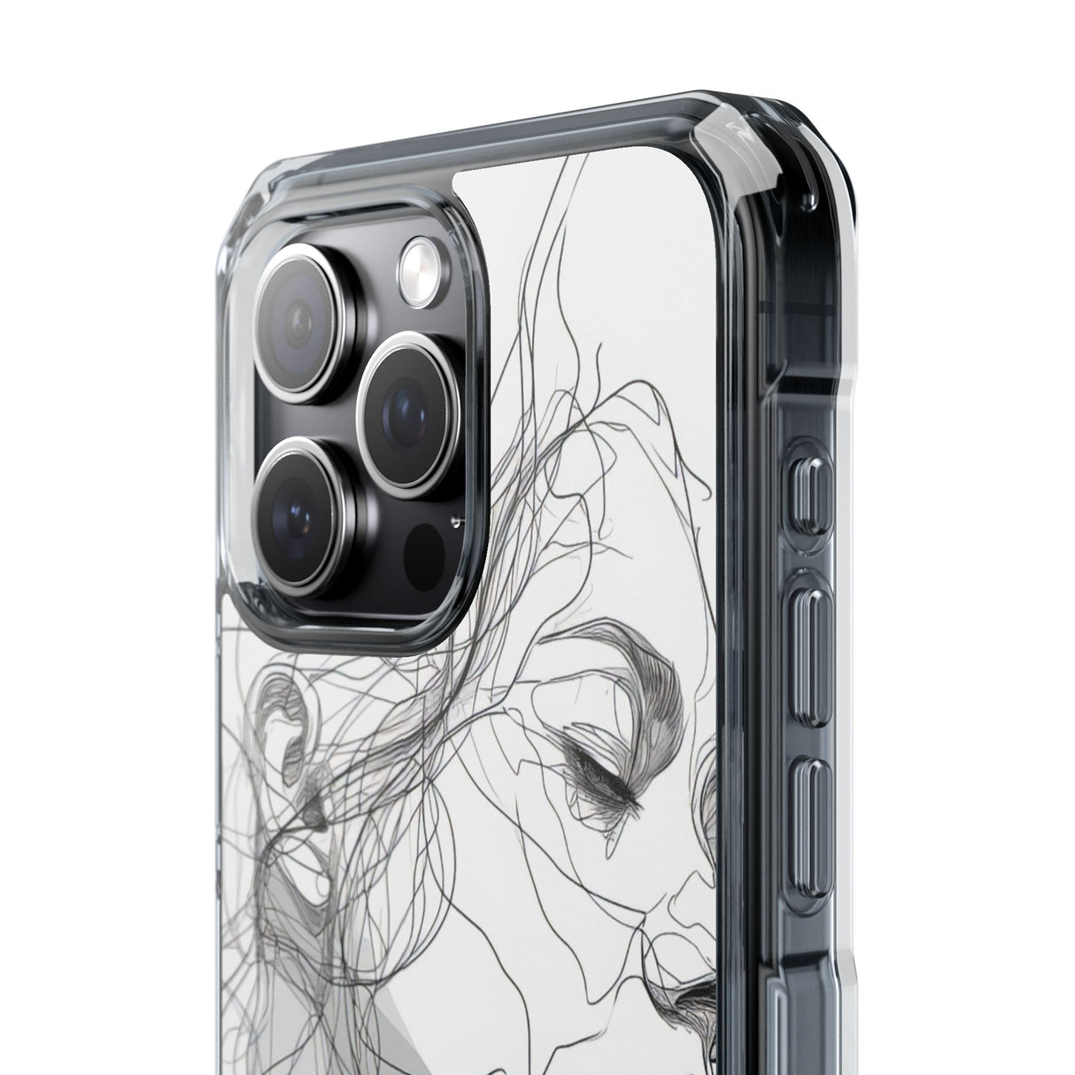 Ethereal Contours - Phone Case for iPhone (Clear Impact - Magnetic)