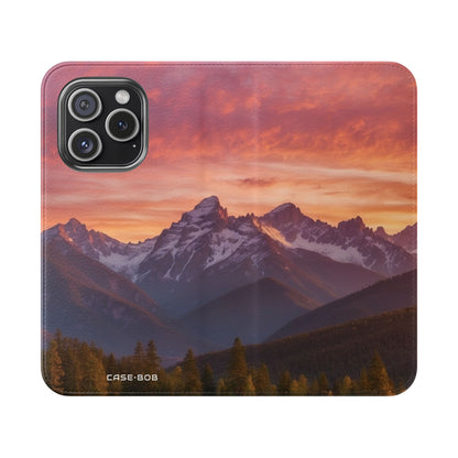 Mountain Bloom Twilight - iPhone 15 Pro Case - Wallet