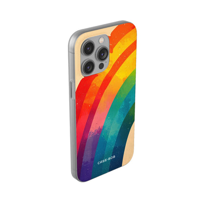 Textured Rainbow Arc iPhone 14 Pro Max Case - Soft