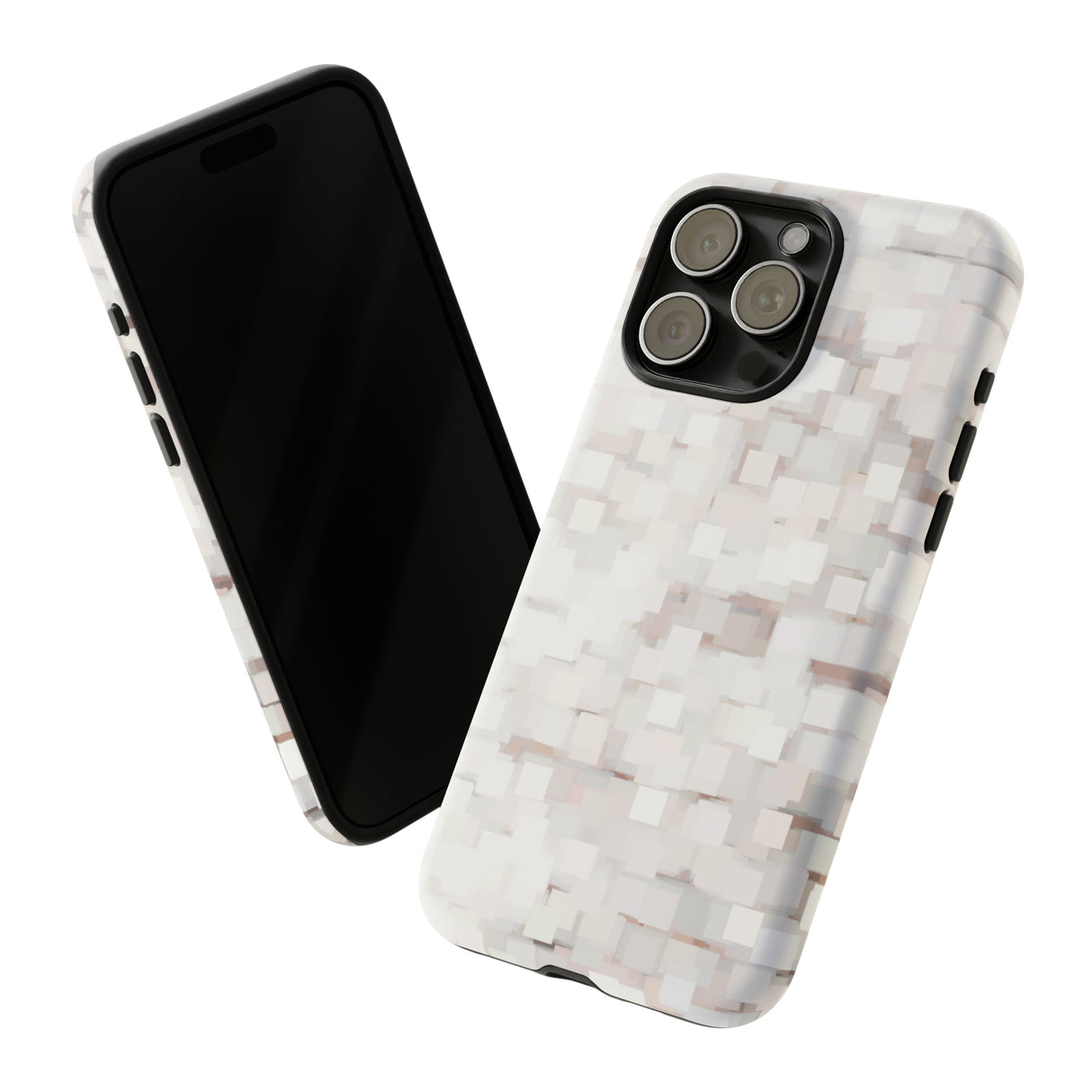 White Abstract Background - Protective Phone Case