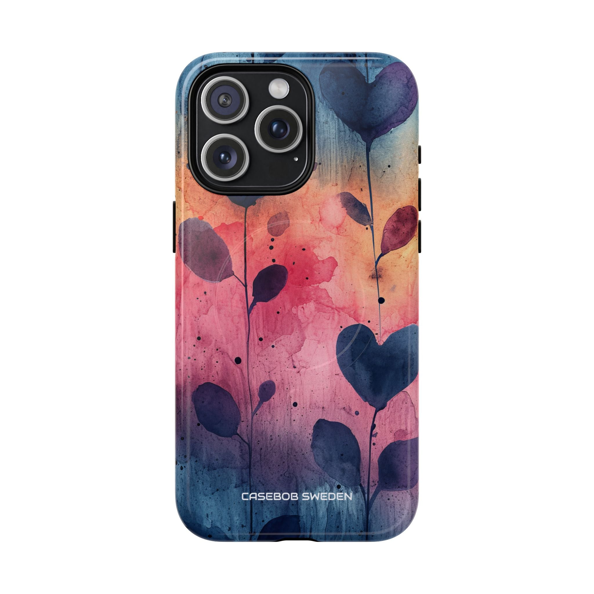 Watercolor Heart Art - Tough + MagSafe® iPhone 15 Phone Case