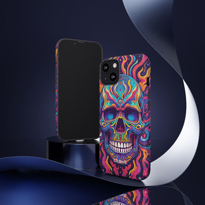 Psychedelic Skull Vivid Colorful iPhone 13 - Tough
