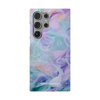 Purple Peach Whirl - Slim Samsung S24 Phone Case