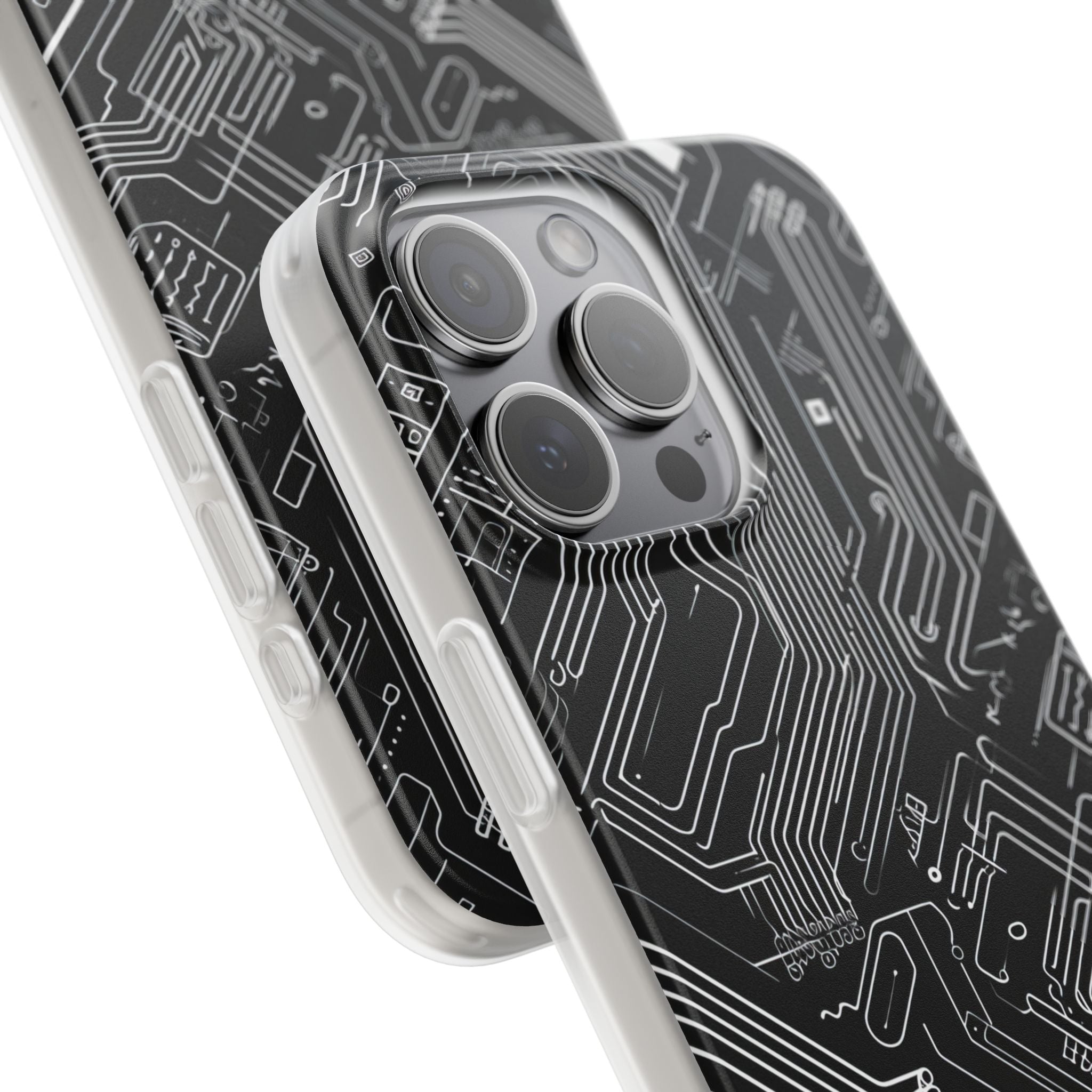 Cyber Circuitry Art | Flexible Phone Case for iPhone