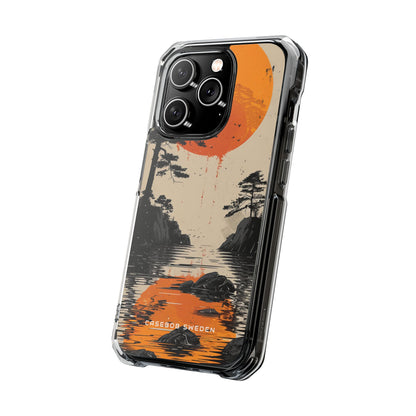 Zen Serenity Sunscape iPhone 14 - Clear Impact Phone Case