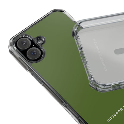 Dark Olive Green iPhone 16 - Clear Impact Phone Case