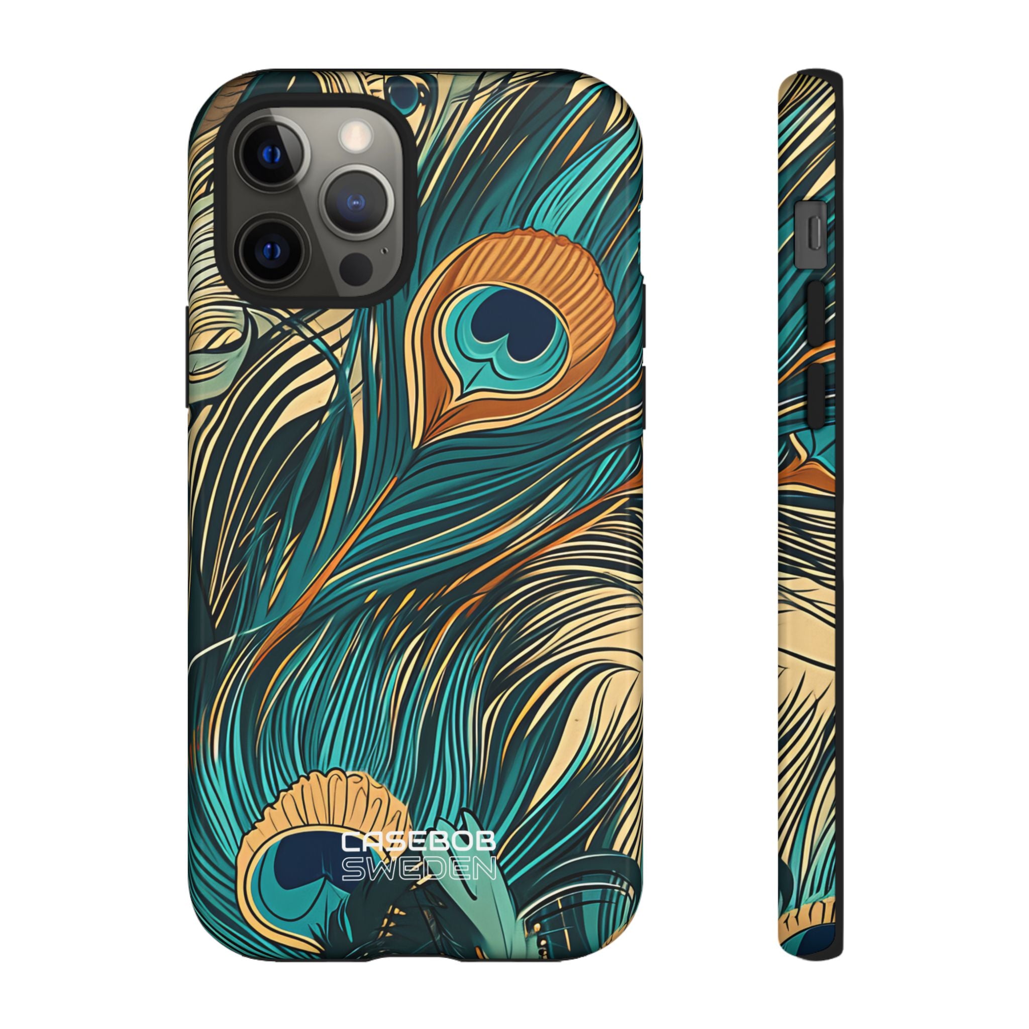 Peacock Feather Whirl iPhone 12 - Tough