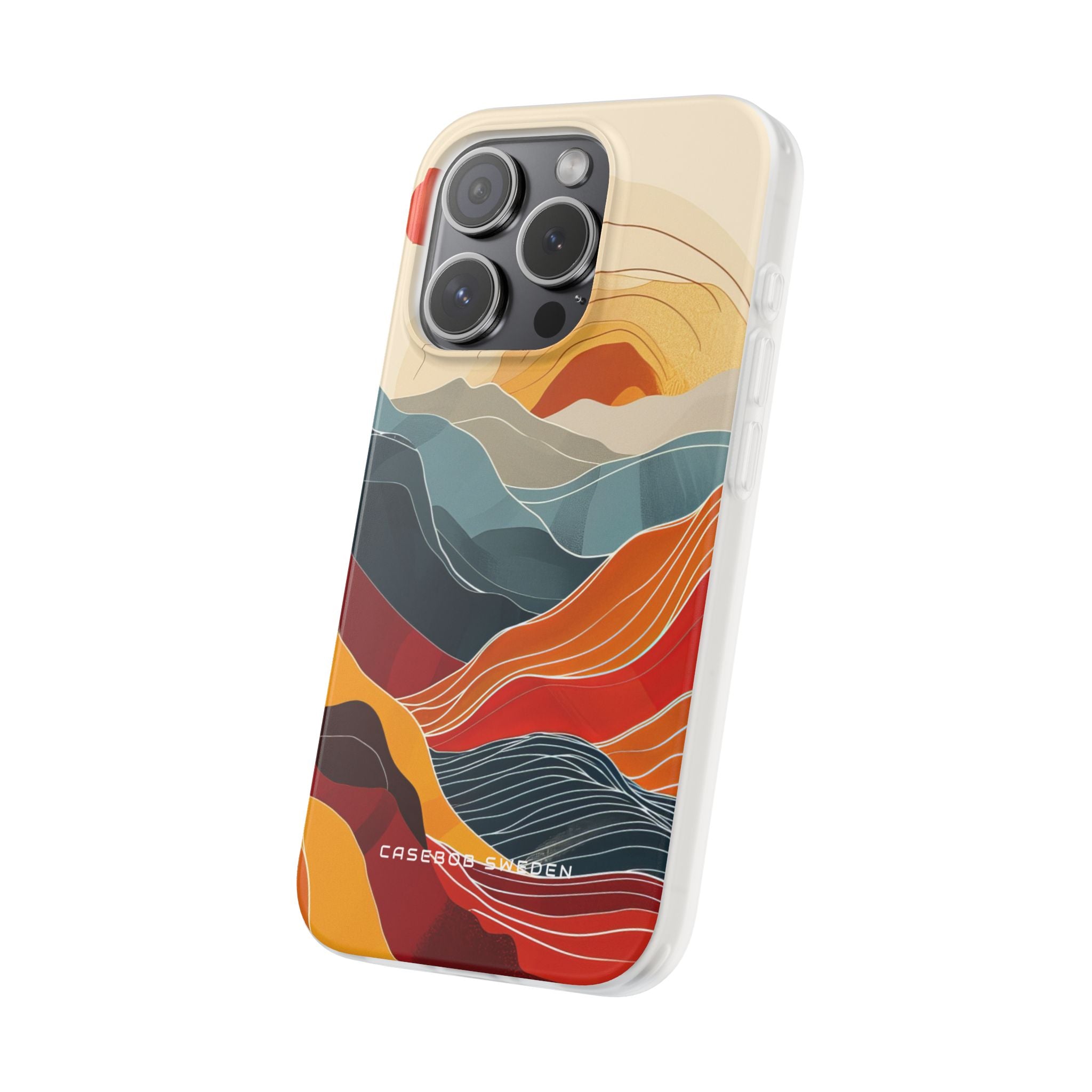 Harmonic Flow of Lines and Color iPhone 15 - Flexi Phone Case